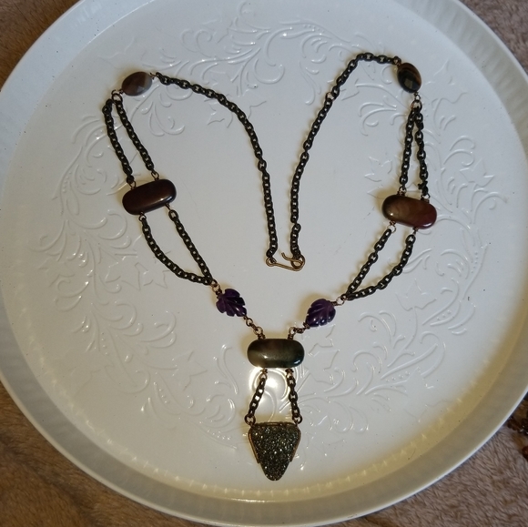 OOAK GEMSTONE NECKLACE - Picture 4 of 4